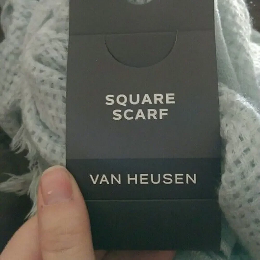 Van Heusen Light Green Square Scarf - New